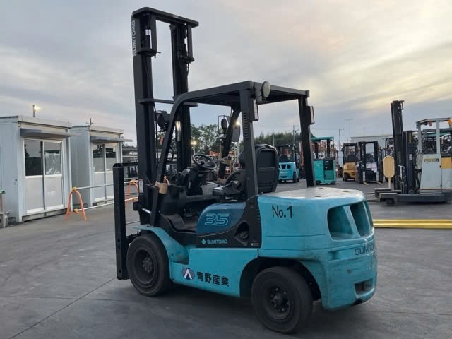 Xe nâng 3.5 tấn SUMITOMO 13FD35PAXI98 số tự động, nâng cao 5m dịch giá, đời 2013