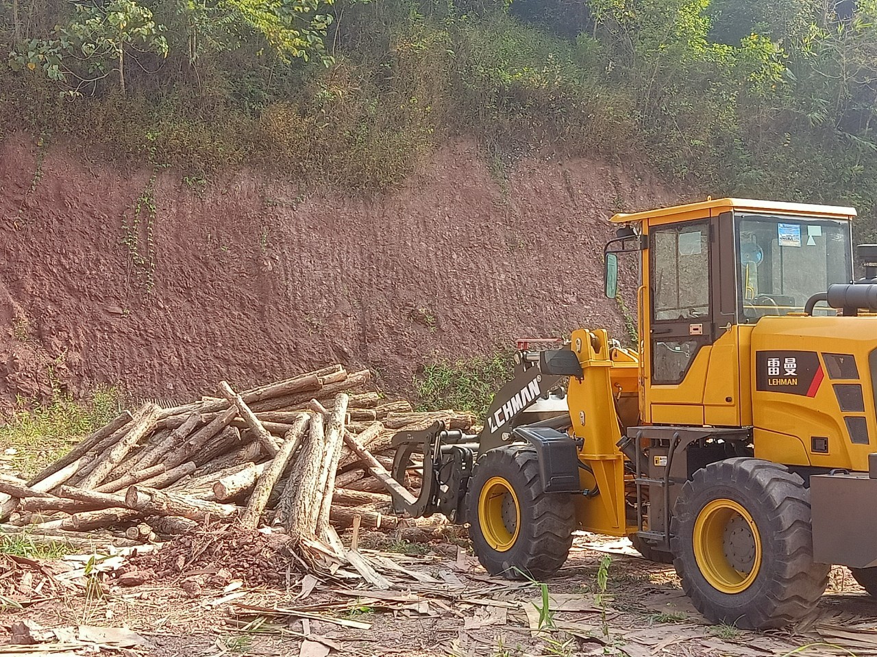 Máy xúc lật kẹp gỗ, gắp gỗ công suất 76 kW Lehman 936. Giá rẻ nhất