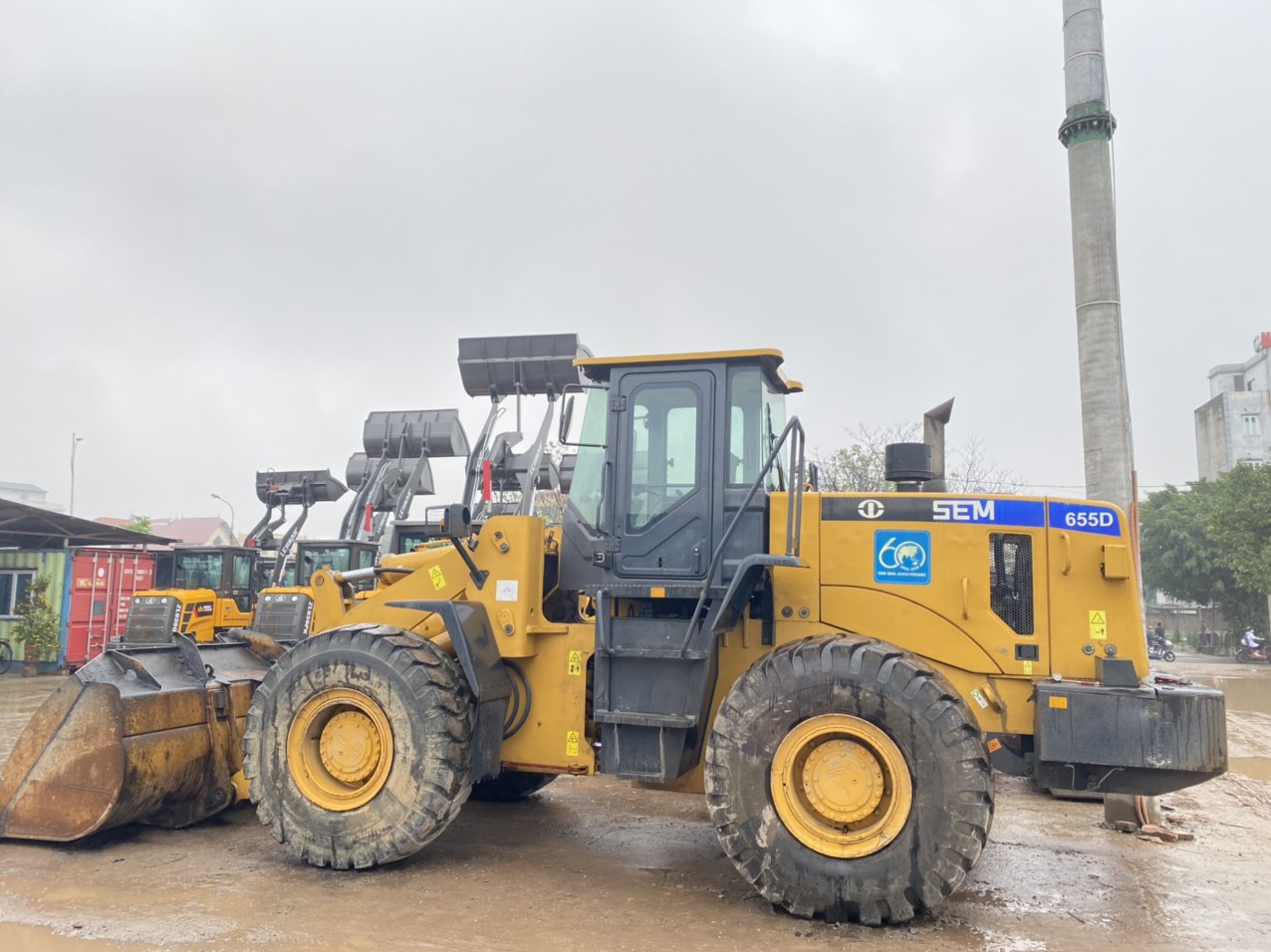 Sem 565d Máy xúc lật cũ SEM 655D đời 2018 gầu 3.2m3