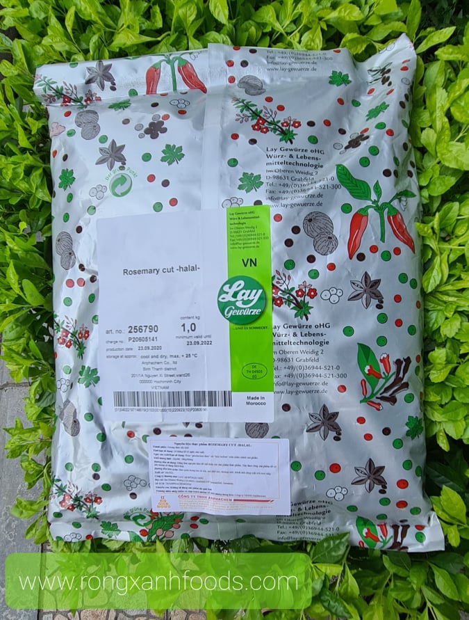 LÁ HƯƠNG THẢO - ROSEMARY 256790 NHẬP ĐỨC ĐÃ CÓ TẠI RỒNG XANH FOODS