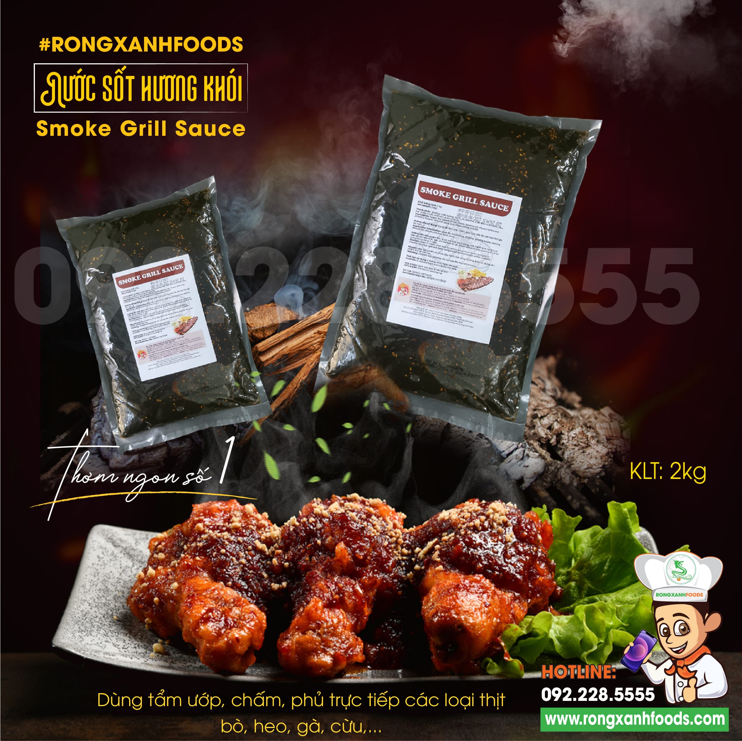 SỐT HƯƠNG KHÓI #RONGXANHFOODS