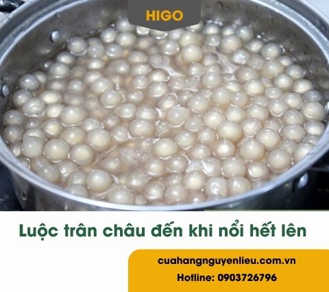 Cách luộc trân châu trắng để không bị cứng