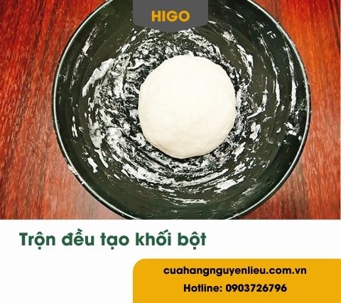 Hỗn hợp làm trân châu trắng từ bột năng