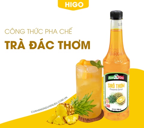 công thức pha chế trà đác thơm