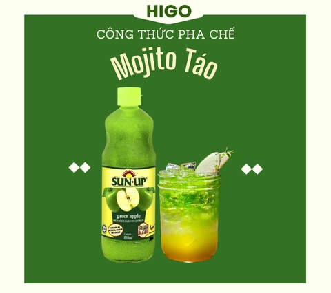 nước ép táo xanh sun up