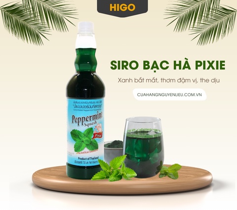 công dụng của siro bạc hà pixie thái