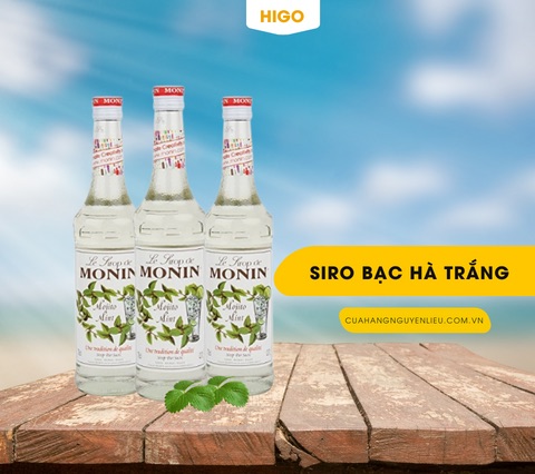 siro monin bạc hà trắng