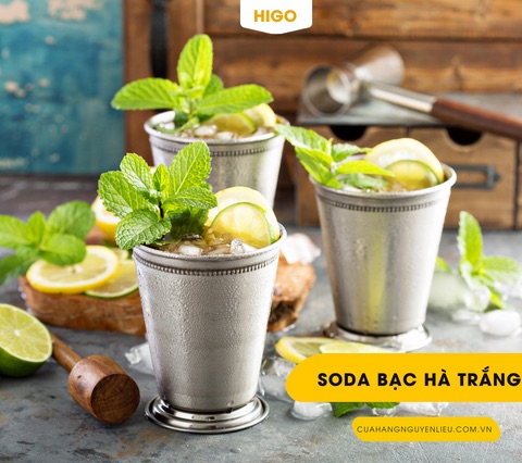 soda bạc hà trắng