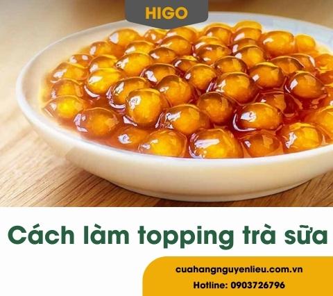 cách làm các loại topping trà sữa