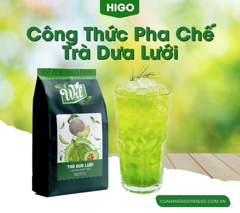 công thức pha chế trà dưa lưới hòa tan Wil