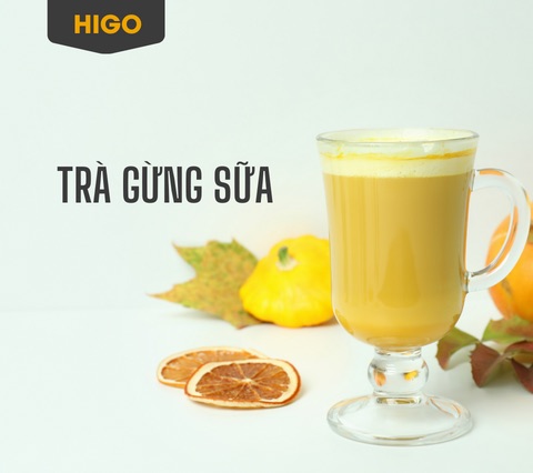 trà gừng sữa hotginger