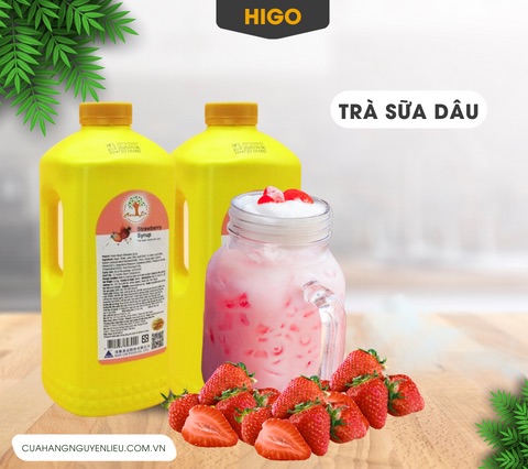 cách pha trà sữa dâu