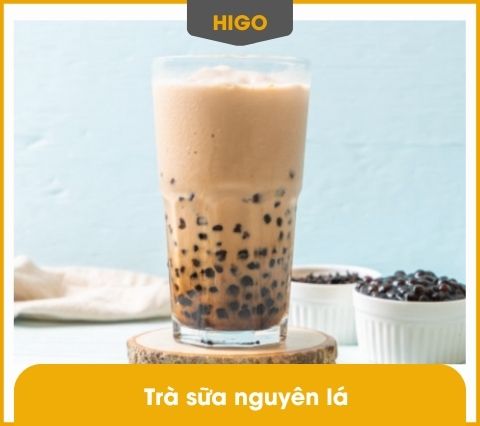 trà sữa nguyên lá