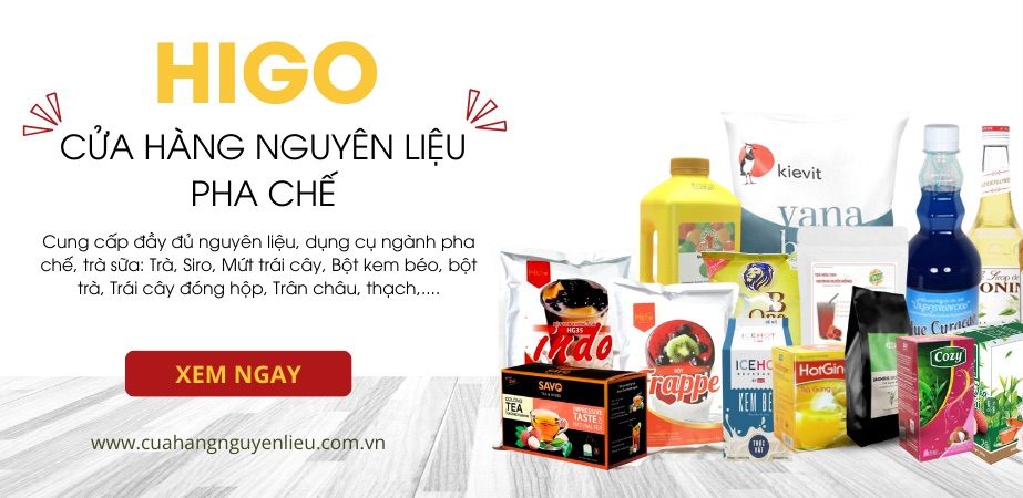 cửa hàng nguyên liệu trà sữa higo