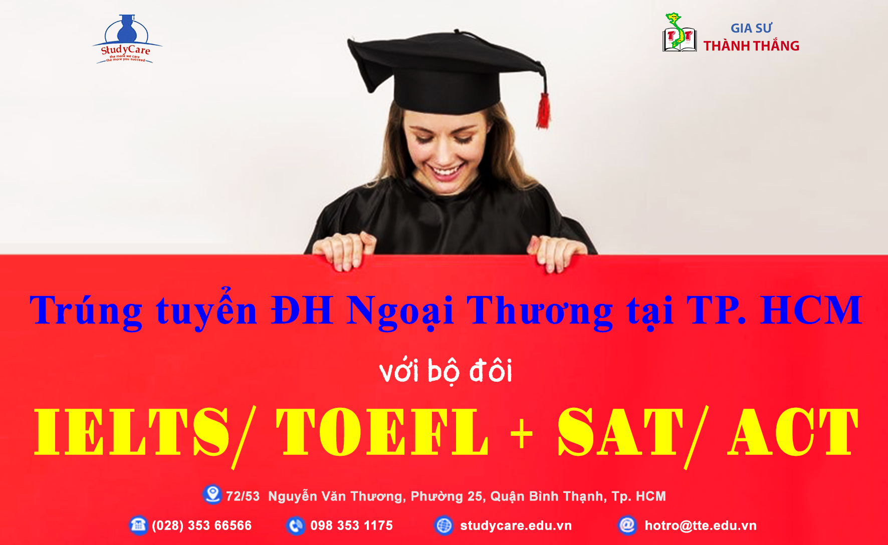 TRÚNG TUYỂN ĐẠI HỌC NGOẠI THƯƠNG VỚI CHỨNG CHỈ QUỐC TẾ