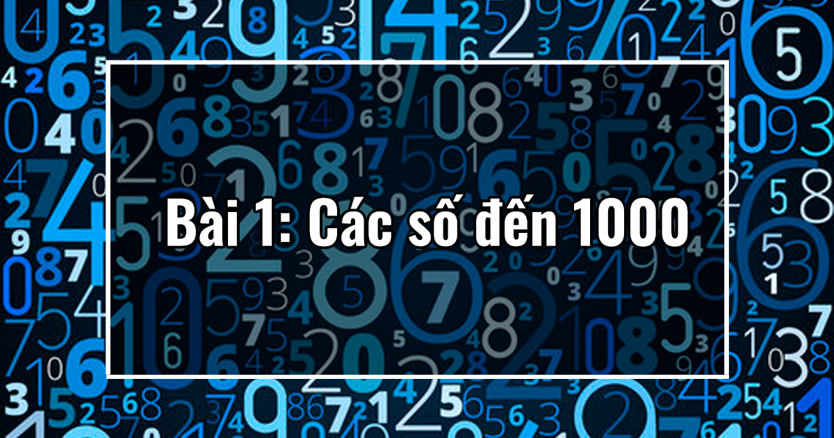 Bài 1: Các số đến 1000