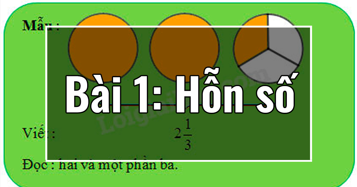 Chưong I: Bài 1: Hỗn số