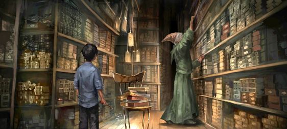 Harry ở cửa tiệm Ollivander