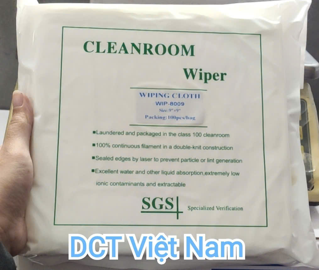 KHĂN LAU PHÒNG SẠCH 8009 – GIẢI PHÁP LAU CHÙI TỐI ƯU CHO MÔI TRƯỜNG KIỂM SOÁT NGHIÊM NGẶT