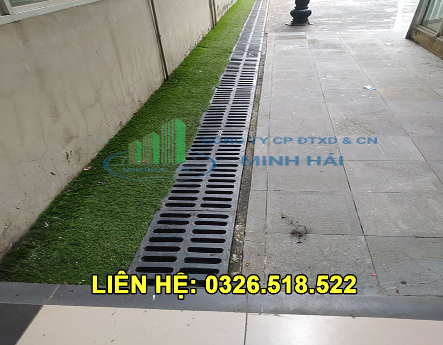 Song chắn rác composite dùng trong khu dân cư và khu đô thị