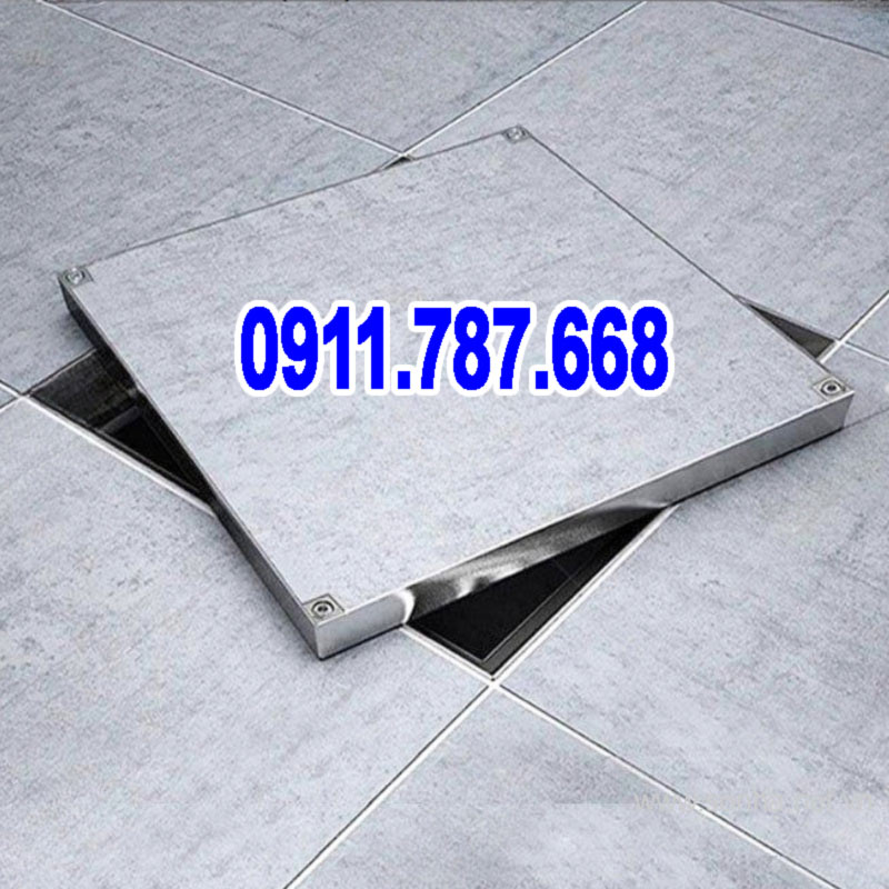 Nắp hố ga lát gạch inox 304 chịu tải cao Minh Hải cho khu dân cư và sân vườn