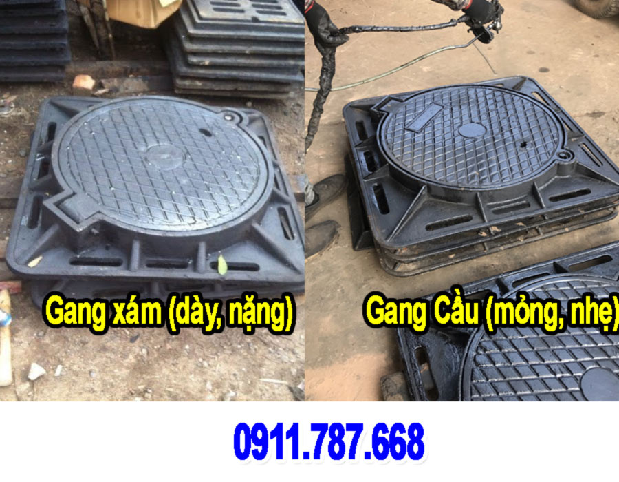 Phân biệt nắp hố ga gang cầu và nắp hố ga gang xám theo vật liệu và cấp tải