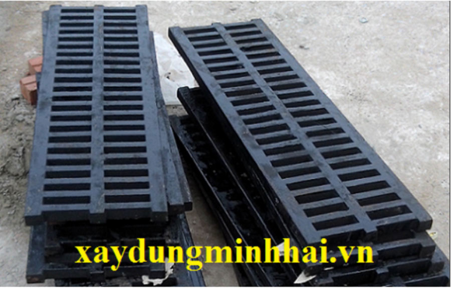 Song chắn rác gang xám 1000x300mm Minh Hải
