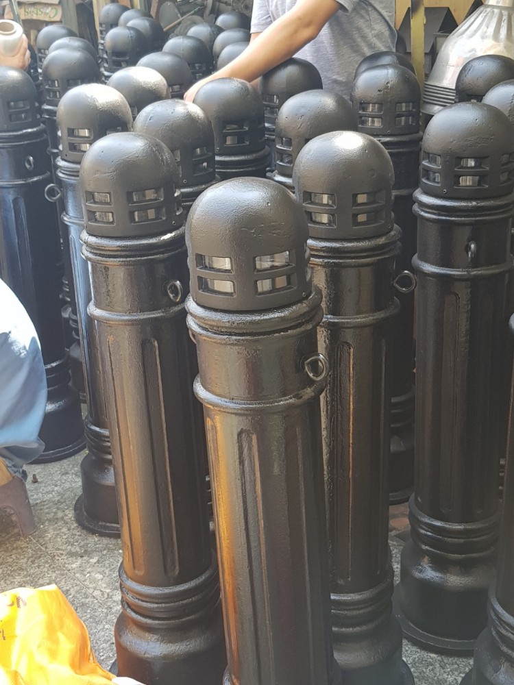 Trụ gang - Ghế gang công viên -Lan can tay vịn