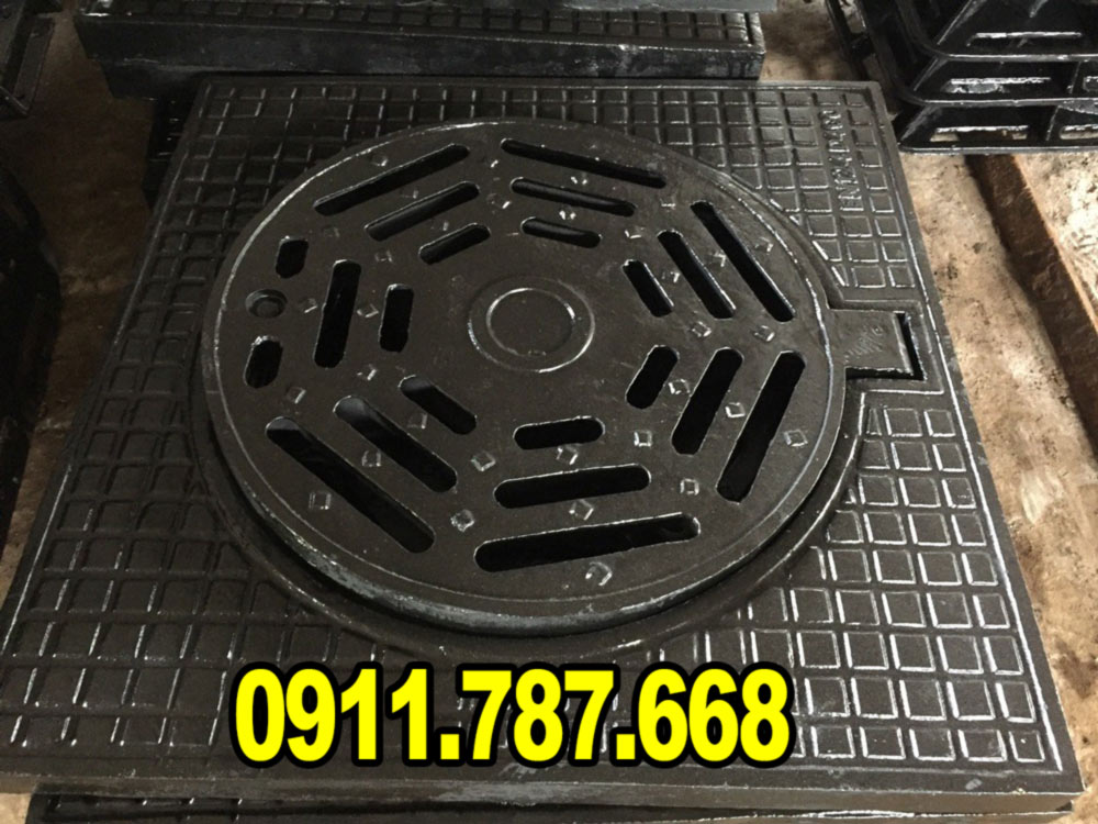 Nắp Hố Ga Gang Thu Nước 900x900 - Khung Dương | Sẵn Hàng Minh Hải