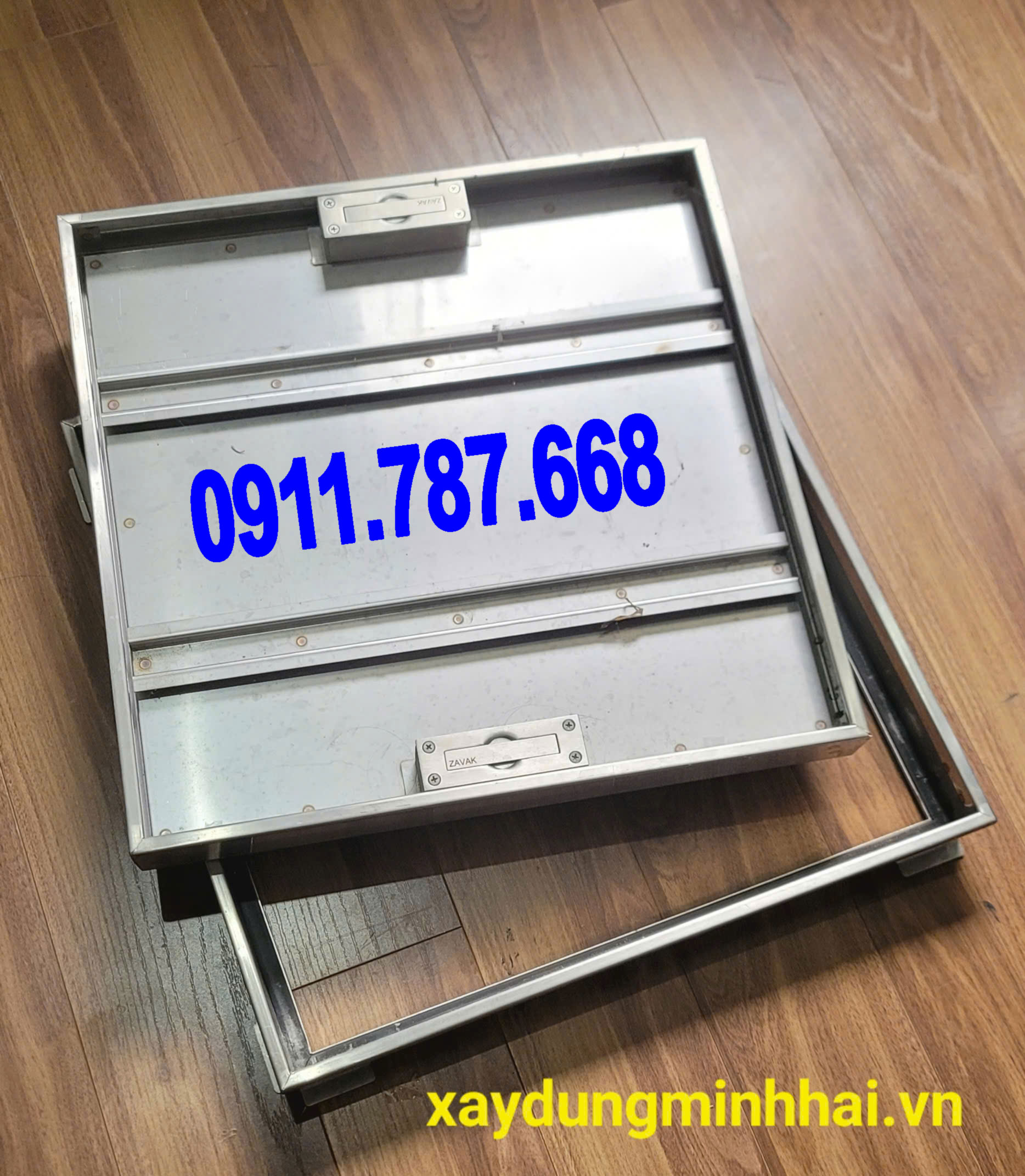 Nắp Hố Ga Lát Gạch Đá Inox 304 | Chịu Tải Cho Nhà Dân, Biệt Thự | Minh Hải