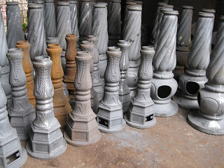 Trụ gang - Ghế gang công viên -Lan can tay vịn