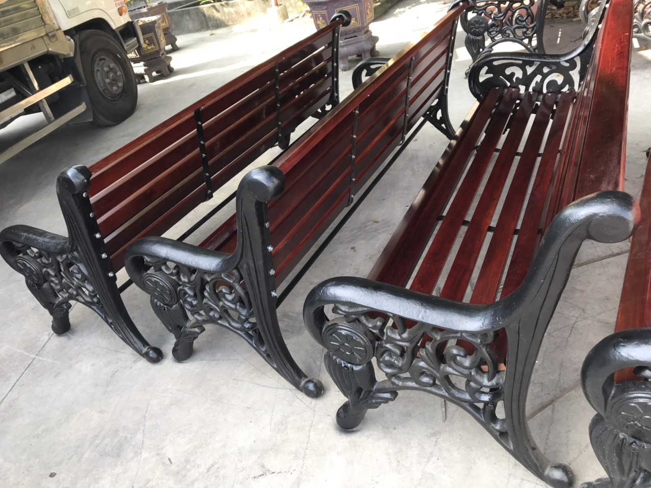 Ghế Gang Đúc Công Viên │Ghế Gang Đúc Sân Vườn │Ghế Gang Đúc Ngoài Trời