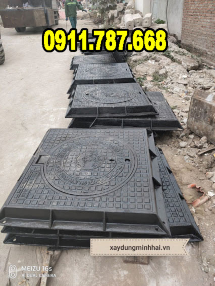 Nắp Hố Ga Khung Vuông Dương Nắp Tròn CHÂN CHÌA | Sale 20% Minh Hải