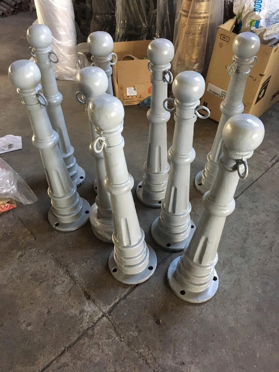 Trụ gang - Ghế gang công viên -Lan can tay vịn