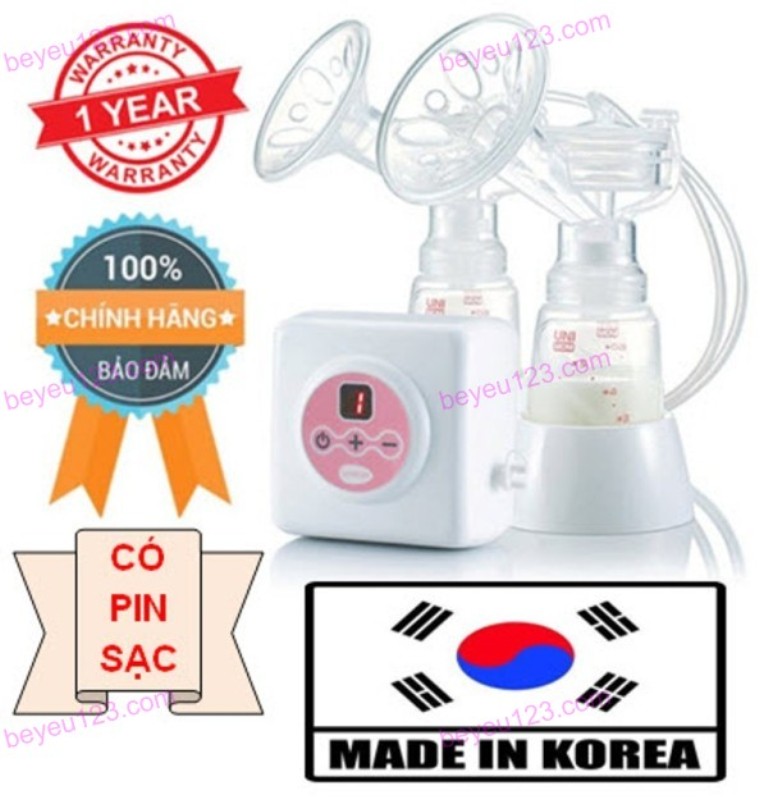 Máy hút sữa điện đôi có maxa silicon có pin sạc có màn hình led UNIMOM PREMIUM ALLEGRO UM872002 (Hàn Quốc)