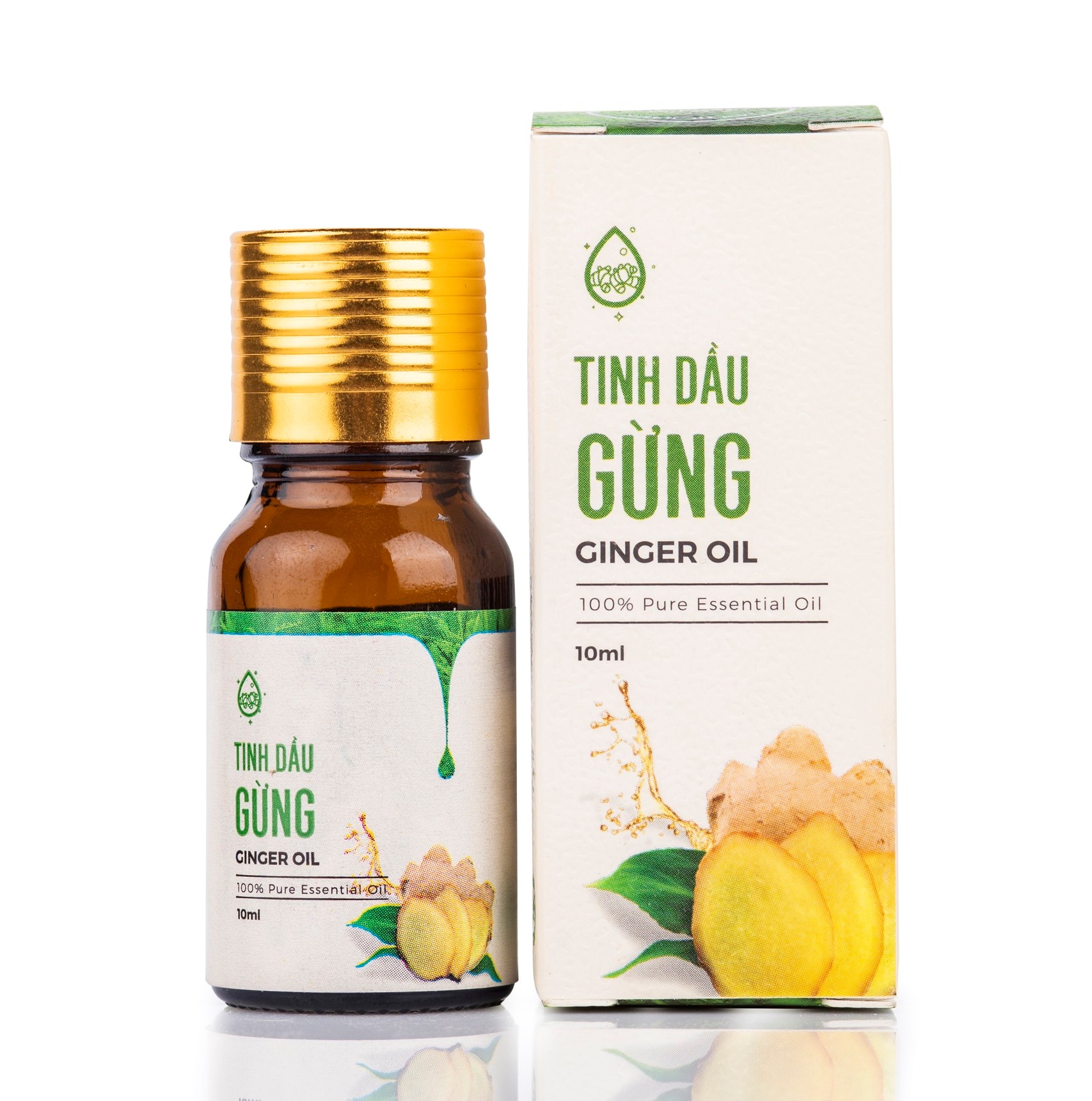10ml - Tinh dầu gừng nguyên chất Trí Đức - Việt Nam