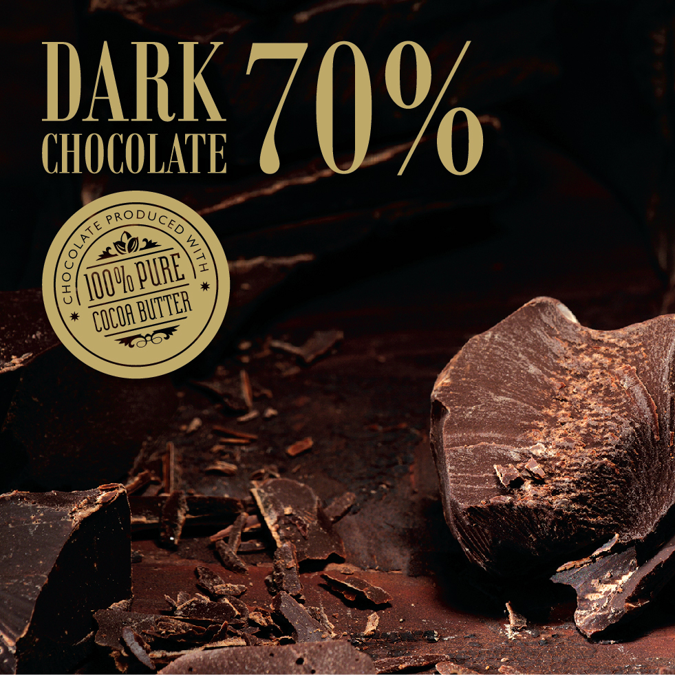Dark Couverture Chocolate 70%/ Block 1kg