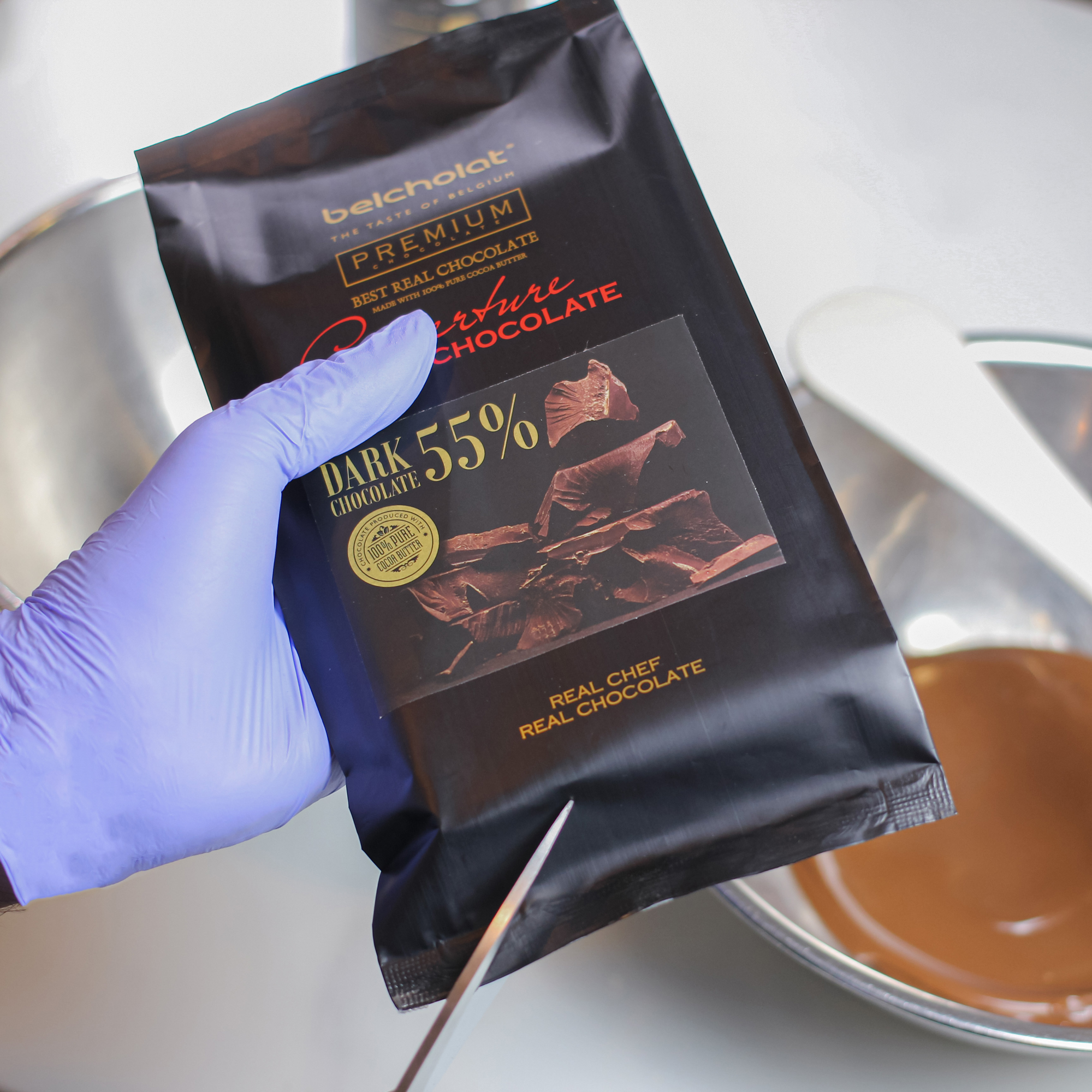 Dark Couverture Chocolate 55% / Block 500g