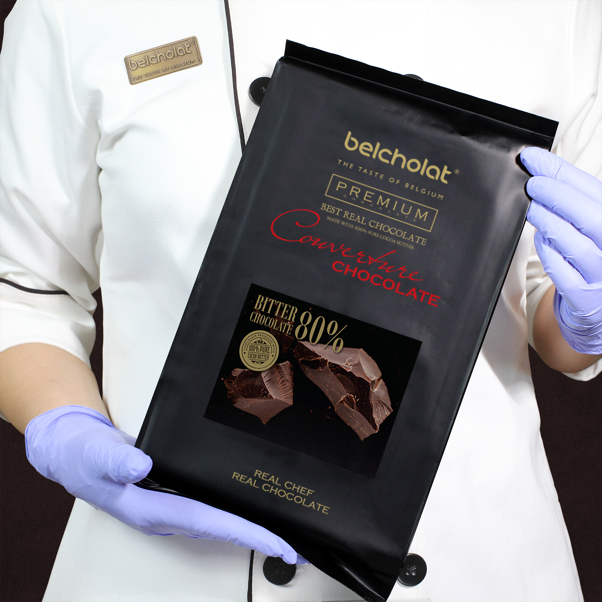 Bitter Couverture Chocolate 80%/ Block 1kg