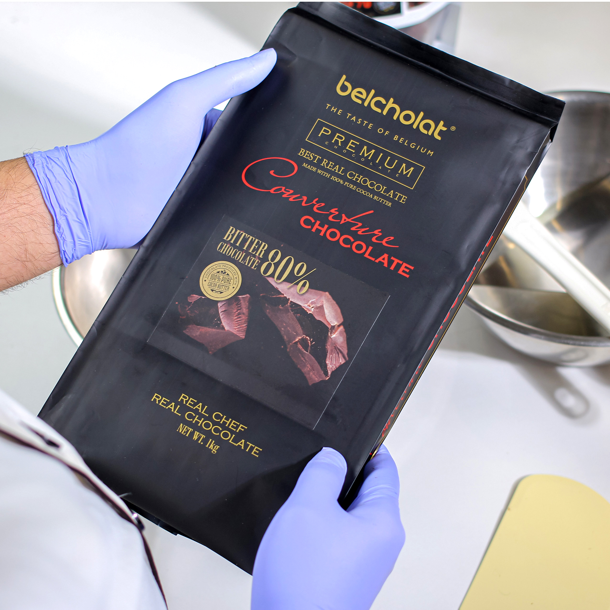 Bitter Couverture Chocolate 80%/ Block 1kg