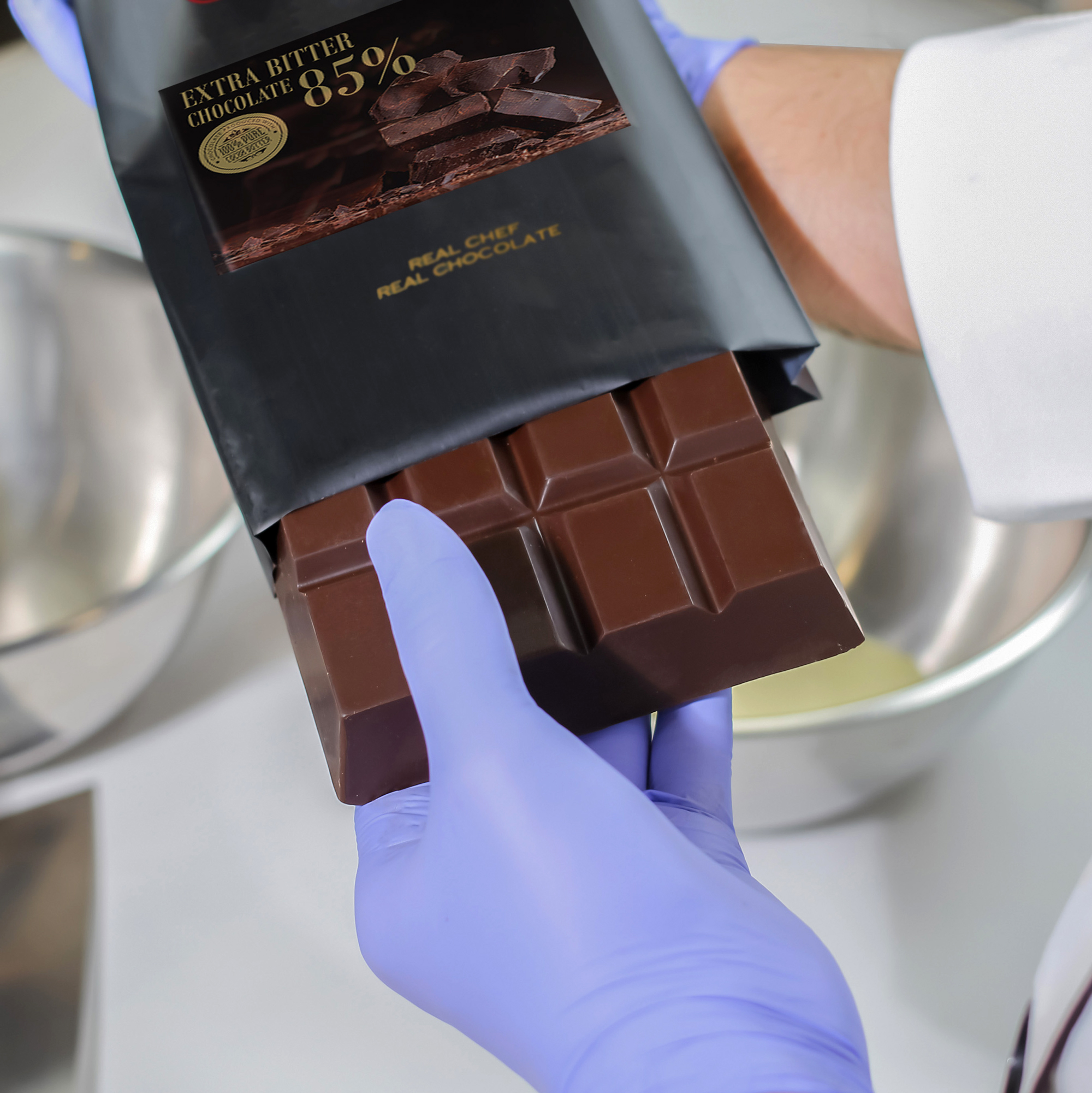 Extra Bitter Couverture Chocolate 85%/ Block 500g