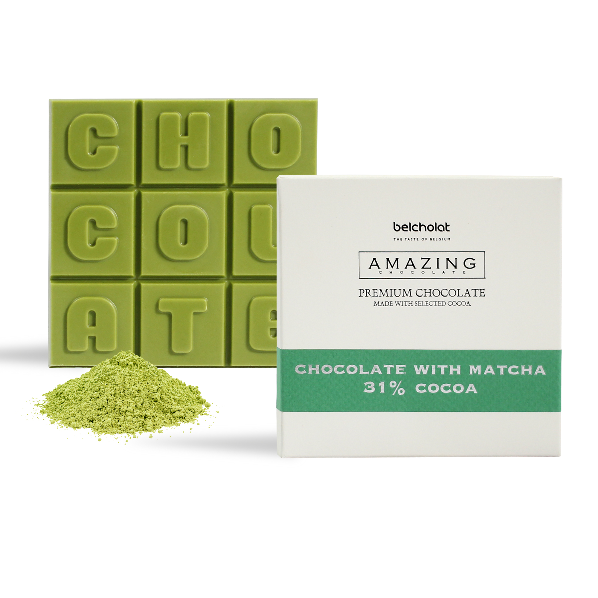 Amazing Chocolate with Matcha 80g