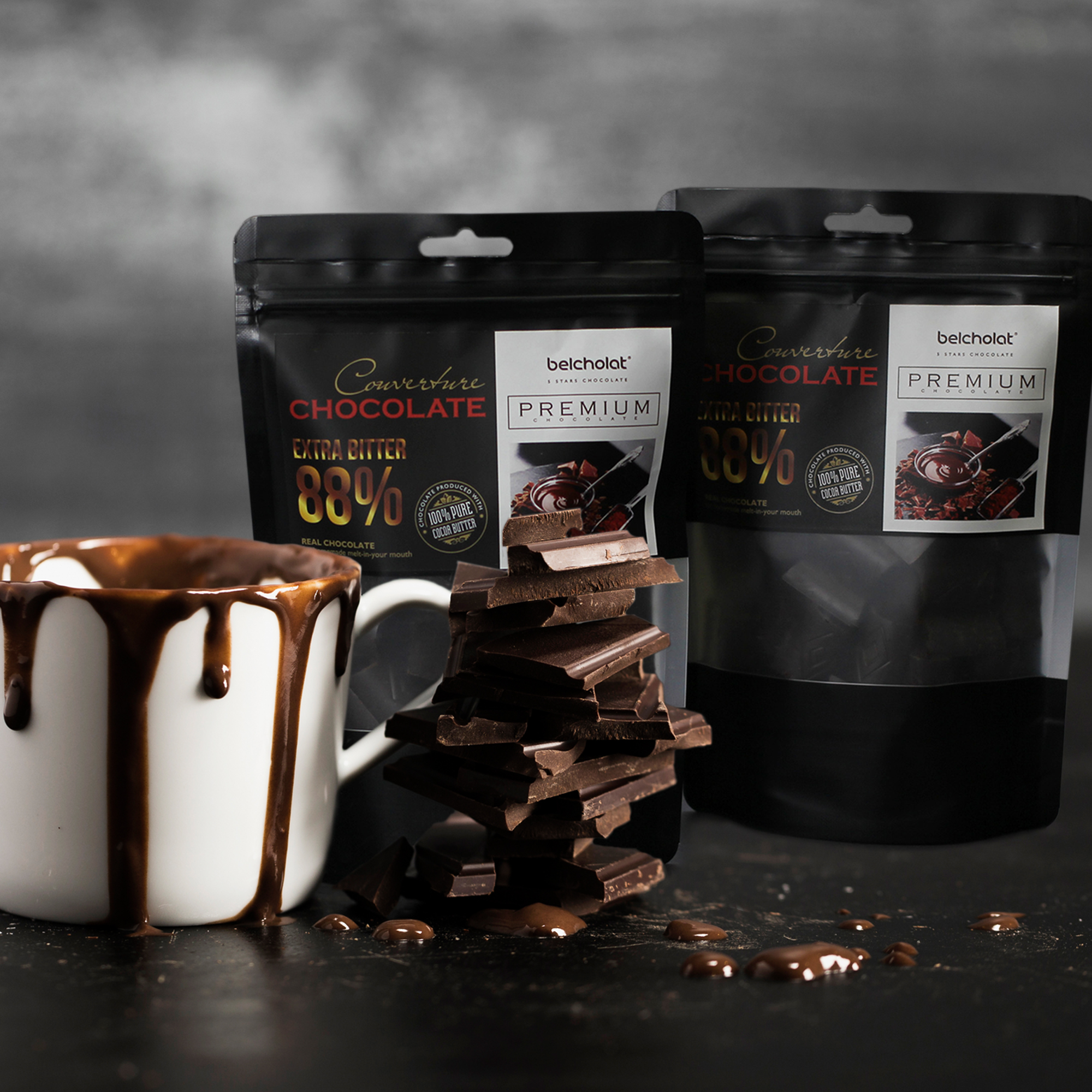 Extra Bitter Couverture Chocolate 88%/ Bag 270