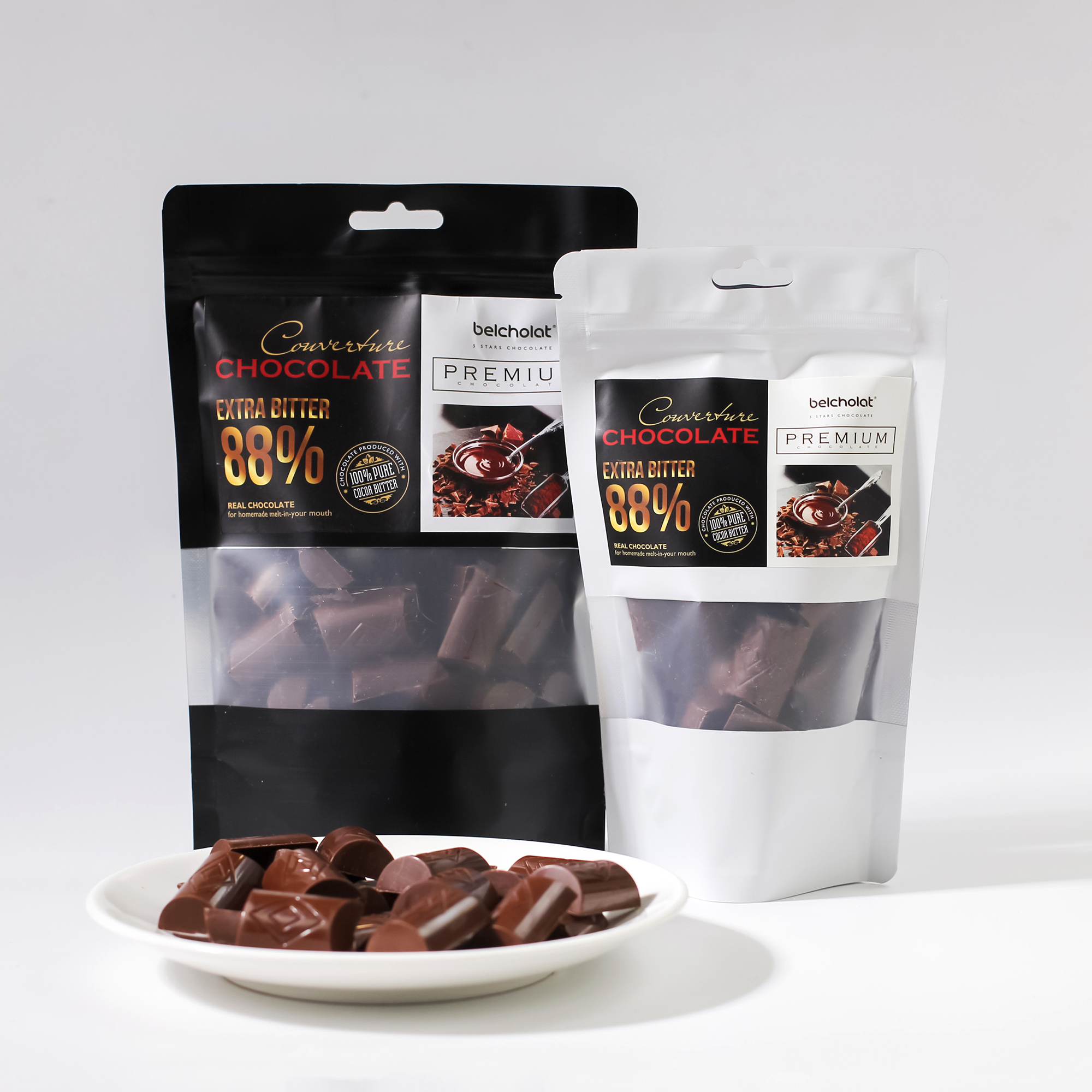 Extra Bitter Couverture Chocolate 88%/ Bag 270