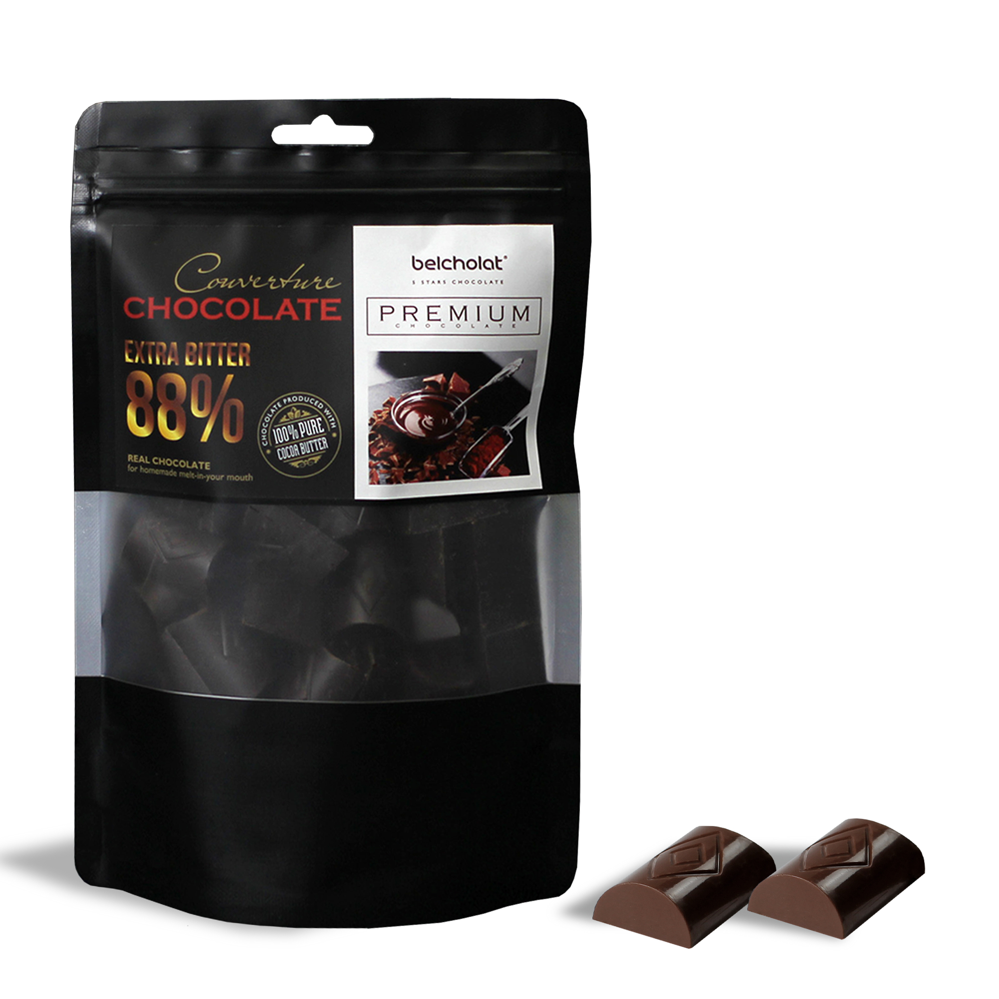 Extra Bitter Couverture Chocolate 88%/ Bag 270