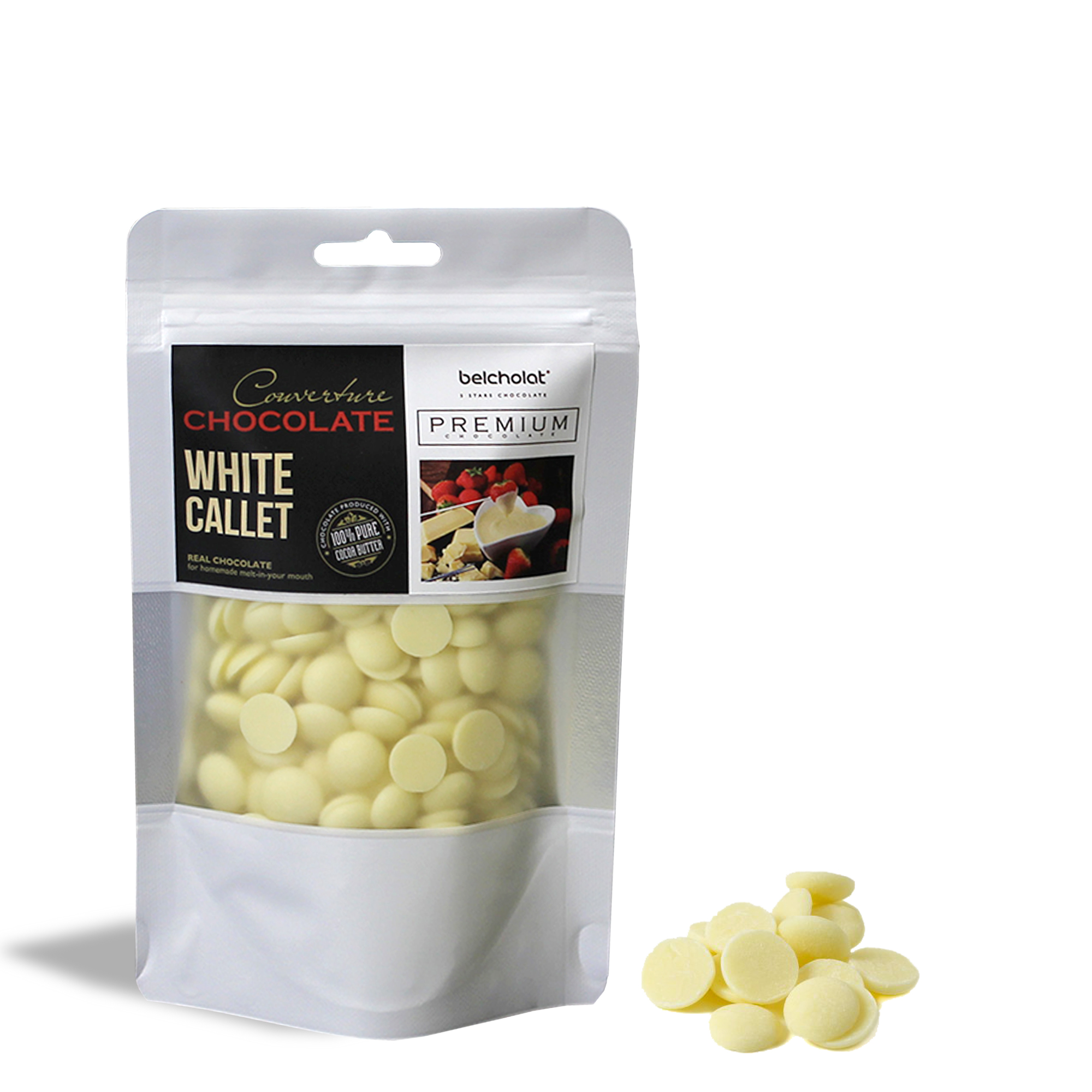 White Couverture Chocolate/ Callet Bag 150