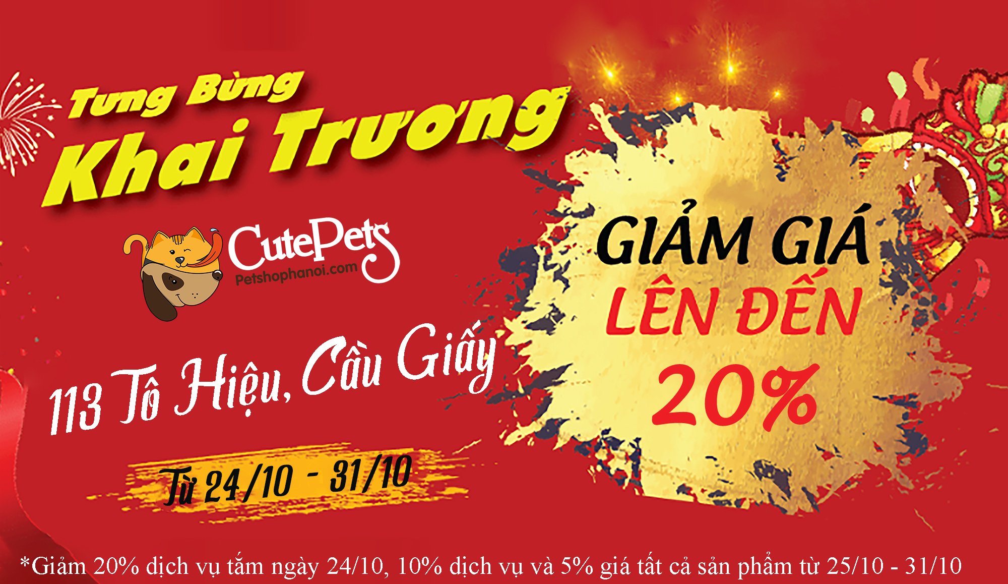 TƯNG BỪNG KHAI TRƯƠNG SALE SẬP SÀN - NGÀN QUÀ TẶNG.