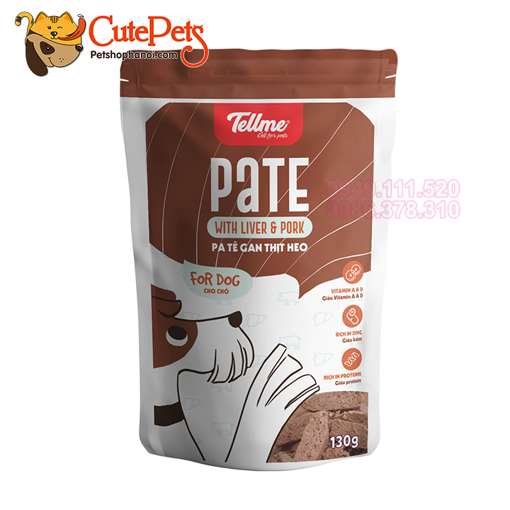 Pate cho chó tellme 130g