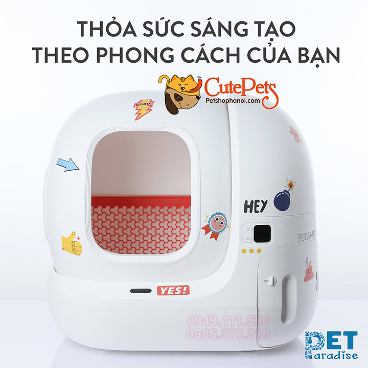 Máy vệ sinh tự động PETKIT PURA MAX kháng khuẩn, khử mùi chính hãng dành cho mèo - CutePets