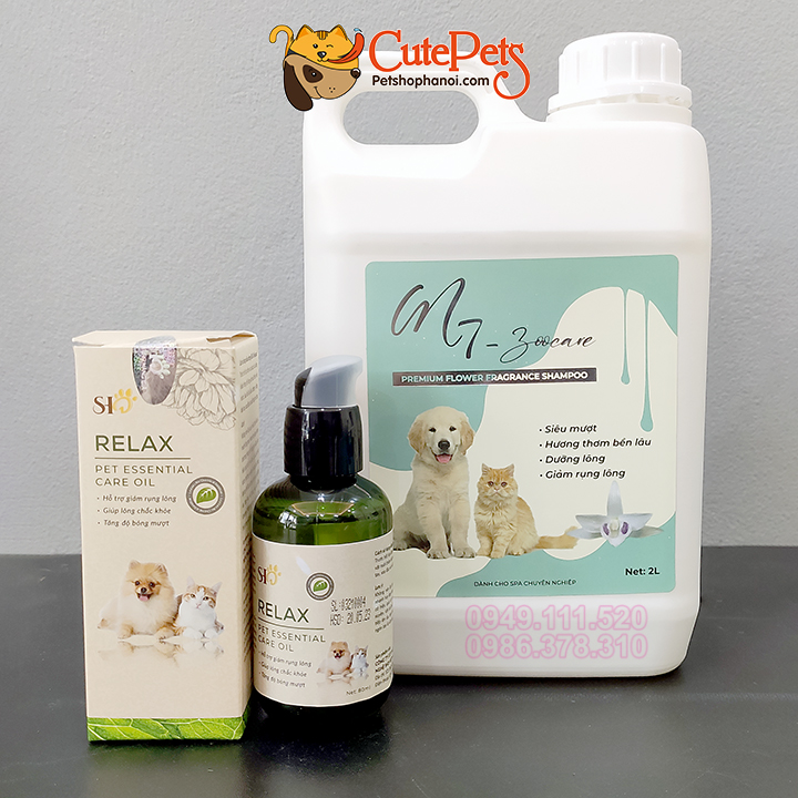 Tinh dầu dưỡng lông Relax Pet Essential 80ml cho chó mèo Hương nước hoa  Pháp Cutepets - Pet shop & Grooming Spa Thú cưng Hà Nội